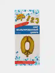 Алый фольгованный шар "Цифра", 35 см