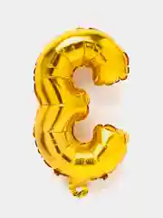 Вишнёвый фольгованный шар "Цифра", 35 см