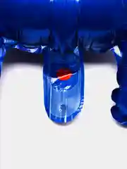 Синий воздушный шар "Друзья монстрик" синий, красный