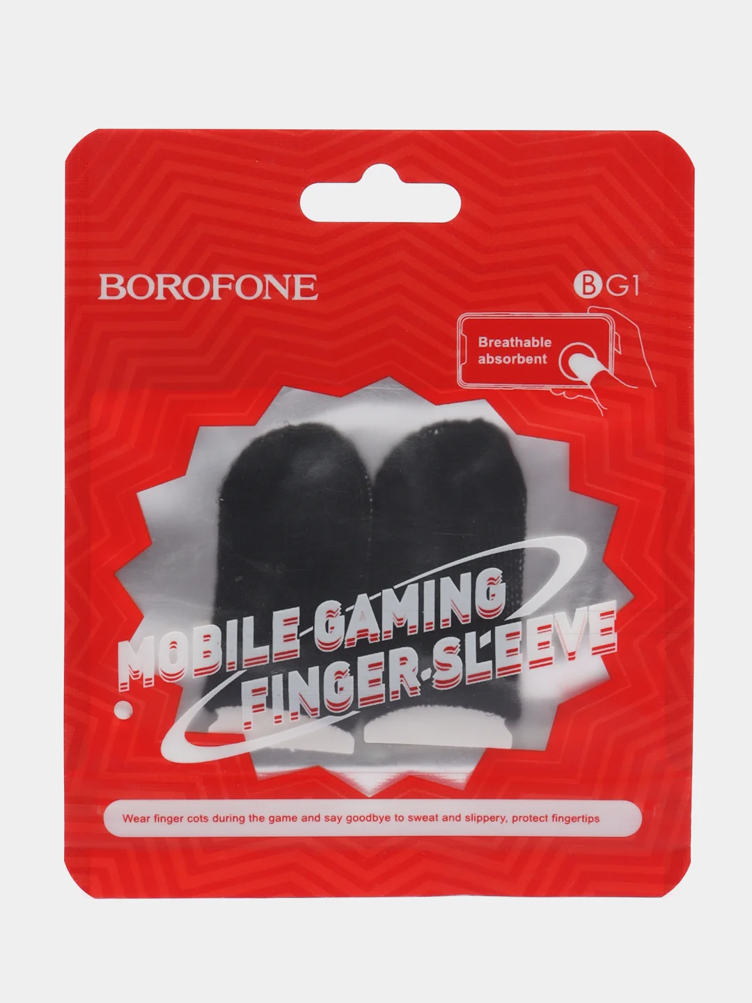 Черный напальчники игровые Borofone BG1, сенсорные