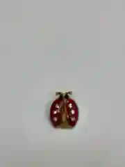Вишнёвый брошь "Божья коровка"