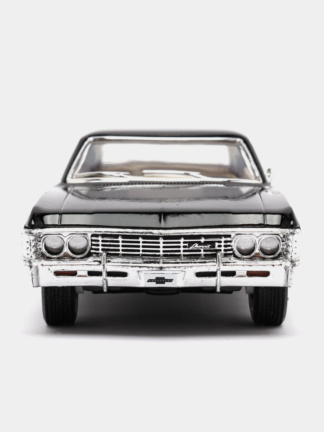 Черный машинка металлическая инерционная 1967 Chevrolet Impala (Импала) KT5418D 1:43 Kinsmart