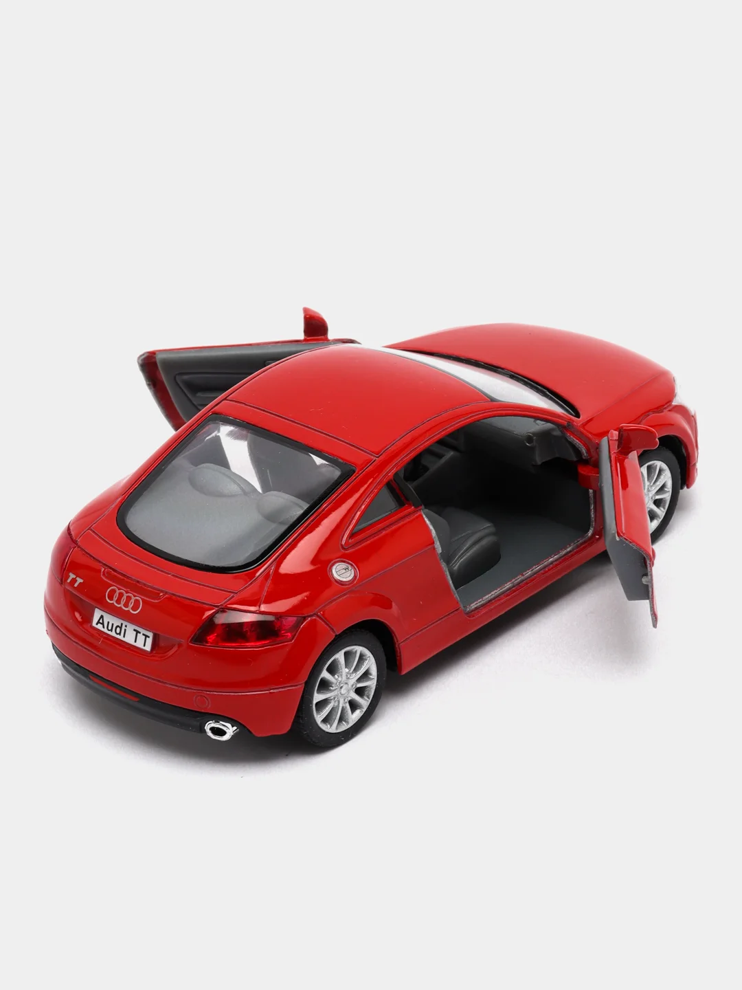 Красный машинка металлическая инерционная 2008 Audi TT Coupe KT5335D 1:36 KINSMART