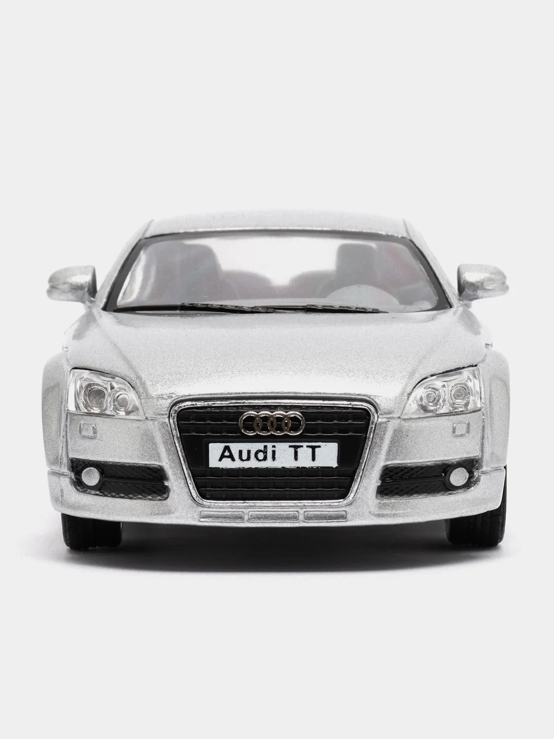 Серебряный машинка металлическая инерционная 2008 Audi TT Coupe KT5335D 1:36 KINSMART