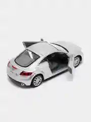 Серебряный машинка металлическая инерционная 2008 Audi TT Coupe KT5335D 1:36 KINSMART