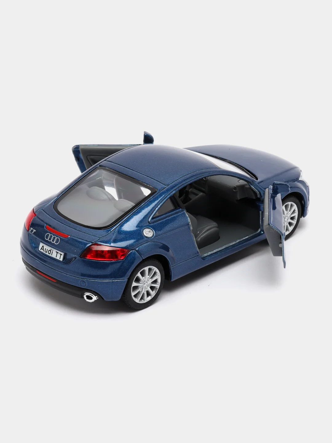 Синий машинка металлическая инерционная 2008 Audi TT Coupe KT5335D 1:36 KINSMART