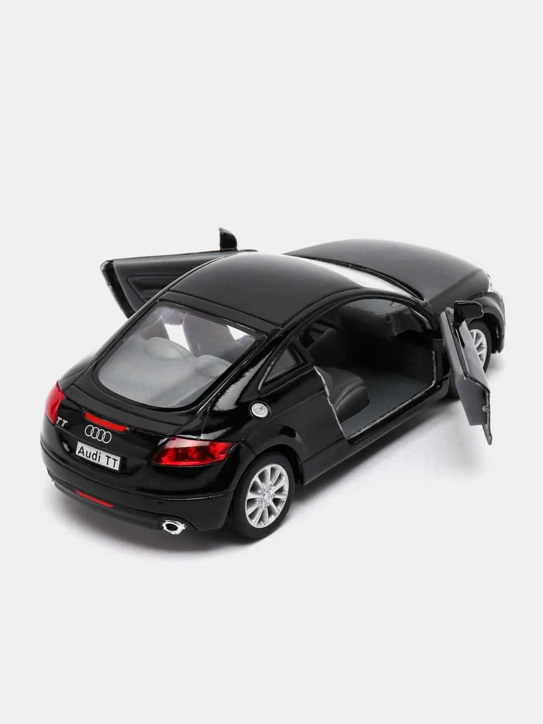 Черный машинка металлическая инерционная 2008 Audi TT Coupe KT5335D 1:36 KINSMART