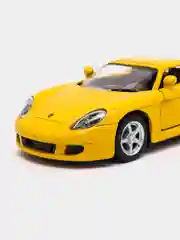 Желтый металлическая машинка инерционная  Porsche Carrera GT KT5081D Kinsmart 1:36