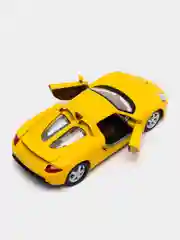 Желтый металлическая машинка инерционная  Porsche Carrera GT KT5081D Kinsmart 1:36