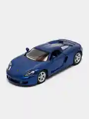 Синий металлическая машинка инерционная  Porsche Carrera GT KT5081D Kinsmart 1:36