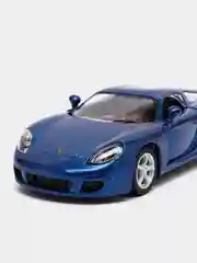 Синий металлическая машинка инерционная  Porsche Carrera GT KT5081D Kinsmart 1:36