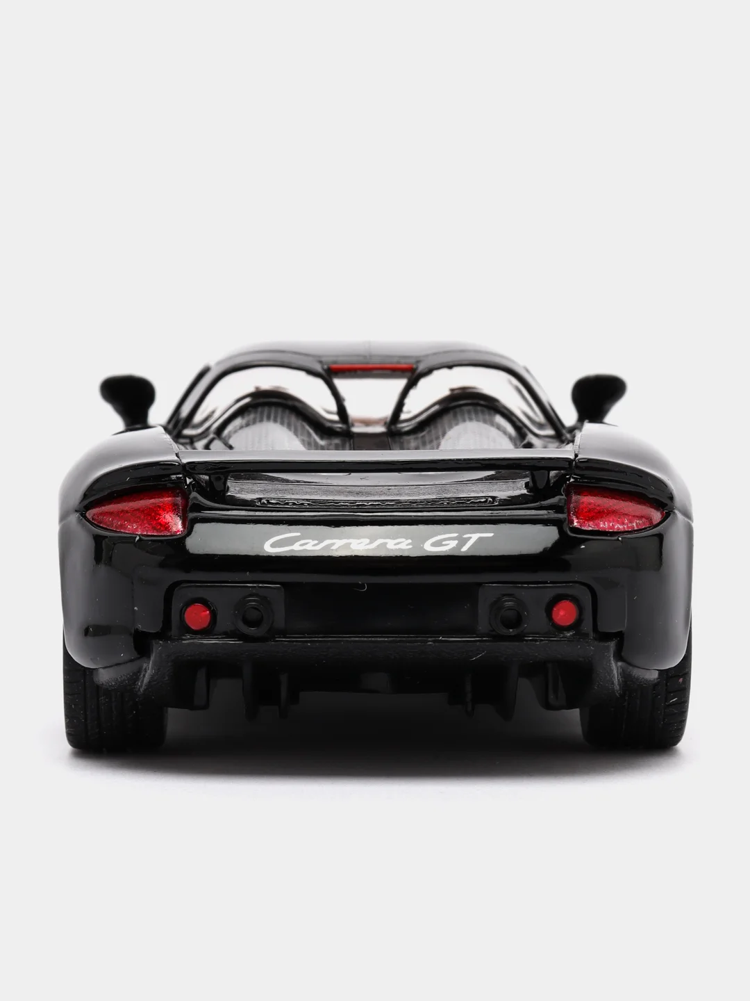 Черный металлическая машинка инерционная  Porsche Carrera GT KT5081D Kinsmart 1:36