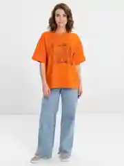 Белый футболка Oversize с принтом унисекс