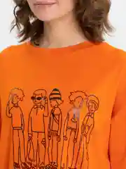 Белый футболка Oversize с принтом унисекс