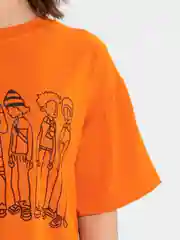 Белый футболка Oversize с принтом унисекс
