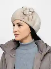 Берет классический женский из натурального мутона