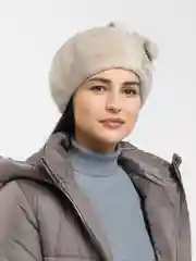Берет классический женский из натурального мутона