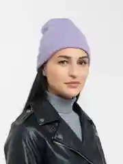 Лавандовый шапка вязаная, унисекс, бини