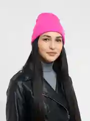 Вишнёвый шапка вязаная, унисекс, бини