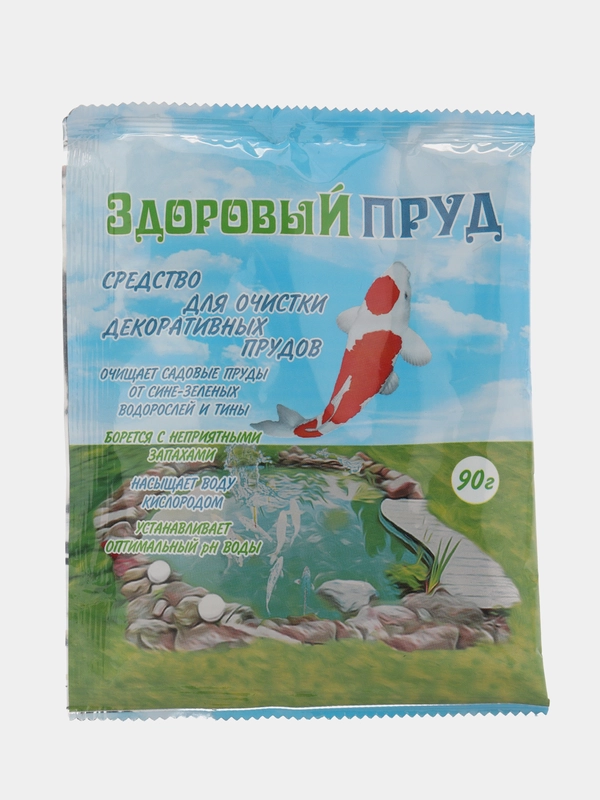 Биоактиватор "Здоровый пруд" для очистки прудов 90 г (на 3000 л воды)