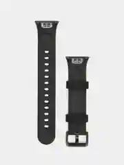 Черный ремешок силиконовый для Xiaomi Smart Mi band 7 pro
