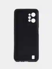 Фуксия чехол Realme C31 / Реалми С31, силиконовый, под кожу, с рисунком