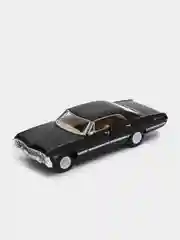 Черный машинка металлическая инерционная 1967 Chevrolet Impala (Импала) KT5418D 1:43 Kinsmart