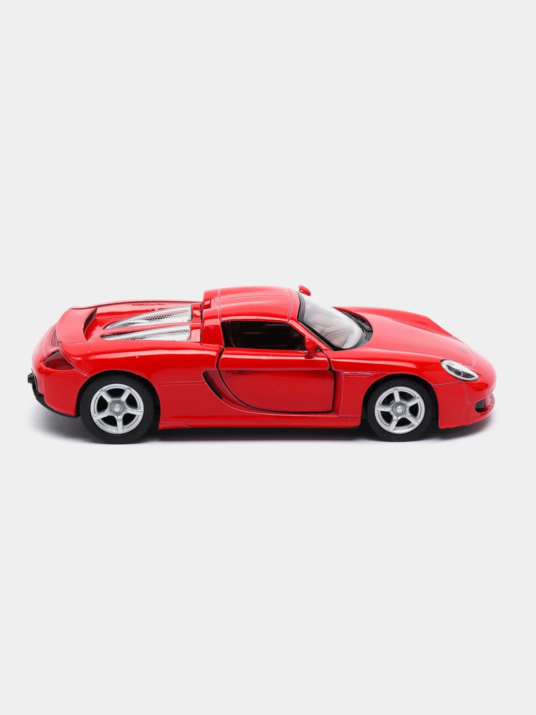 Красный металлическая машинка инерционная  Porsche Carrera GT KT5081D Kinsmart 1:36