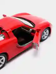 Красный металлическая машинка инерционная  Porsche Carrera GT KT5081D Kinsmart 1:36