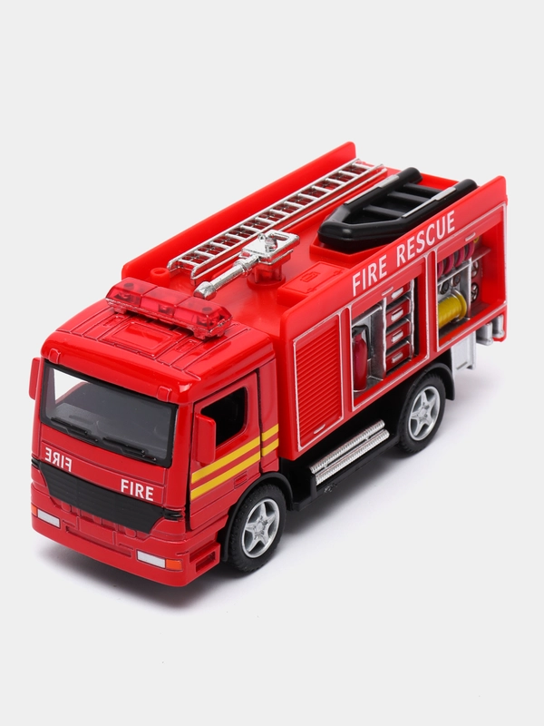 Машинка металлическая инерционная KinsFun 1:32 Rescue Fire Engine KS5110D / Kinsmart /