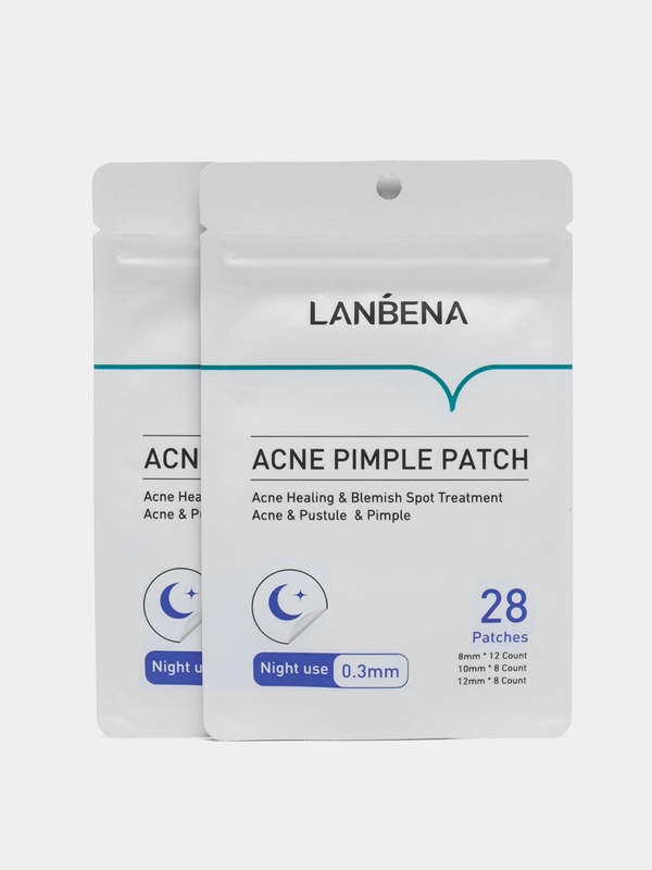 Патчи от прыщей и акне LANBENA 2 шт,точечные, наклейки-пластырь,защитные,антибактериальные