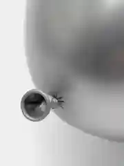Серебряный фонтан из воздушных шаров, 10 штук