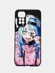 Сиреневый чехол с рисунком на Xiaomi Redmi Note 11 4G и Redmi Note 11S 4G (Редми Нот 11 и  Нот 11с)