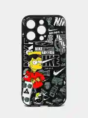 Горчичный чехол с ярким рисунком на Apple iPhone 14 Pro (Айфон 14 Про)