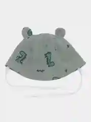 Лесной зеленый панама летняя солнцезащитная  из муслина детская /пляжная/шляпа/ для мальчика "Posh Detki"