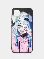Сиреневый чехол с рисунком на Xiaomi Redmi 9C и Redmi 10A (Сяоми Редми 9С и Редми 10А)