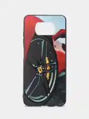Красный чехол c рисунком на Xiaomi Poco X3 Pro и Poco X3 NFC (Сяоми Поко Х3 Про и Поко Х3 НФС)