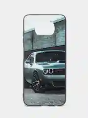 Серый металлик чехол c рисунком на Xiaomi Poco X3 Pro и Poco X3 NFC (Сяоми Поко Х3 Про и Поко Х3 НФС)