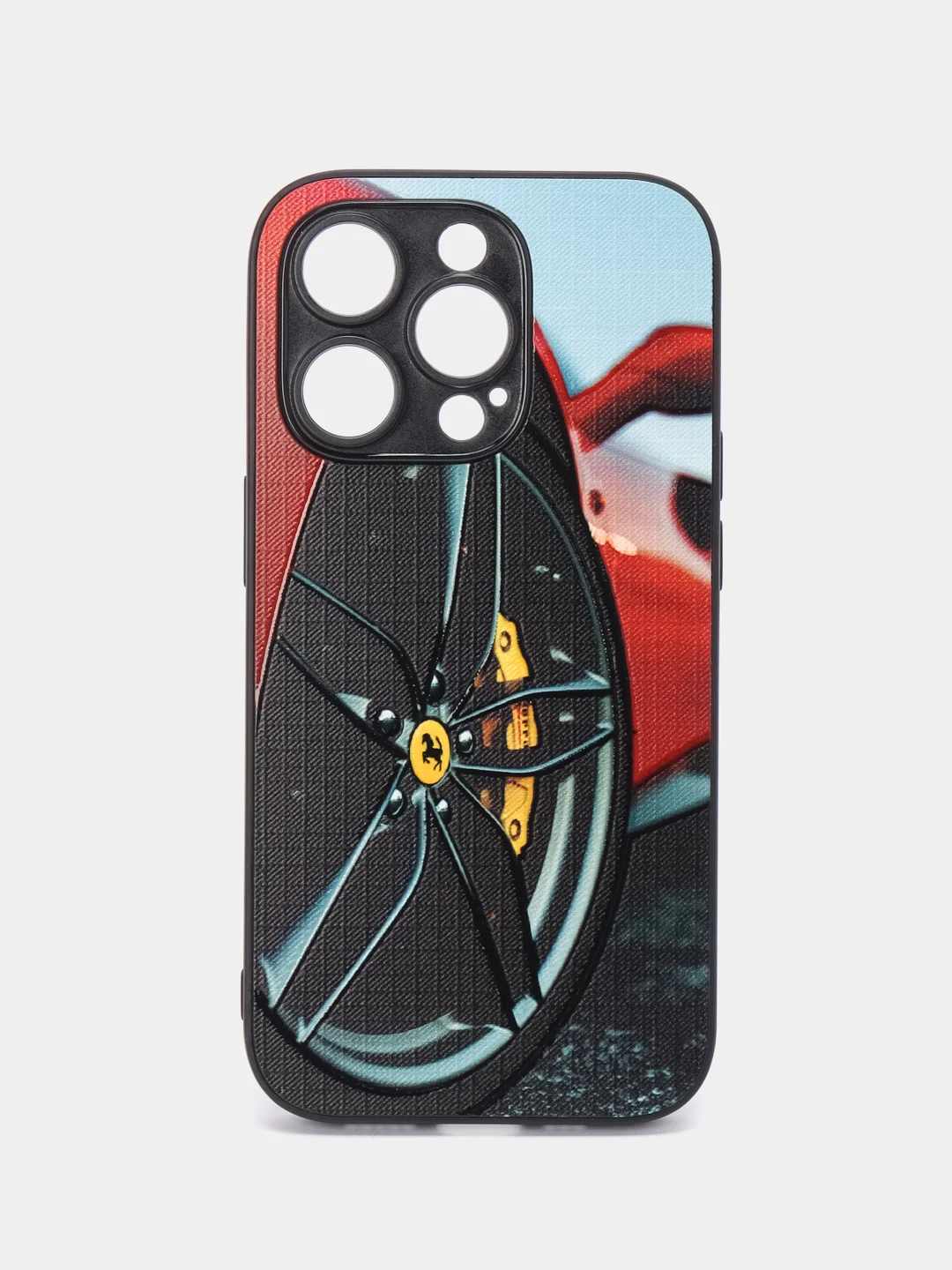 Красный чехол с ярким рисунком на Apple iPhone 14 Pro (Айфон 14 Про)