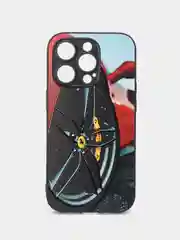 Красный чехол с ярким рисунком на Apple iPhone 14 Pro (Айфон 14 Про)
