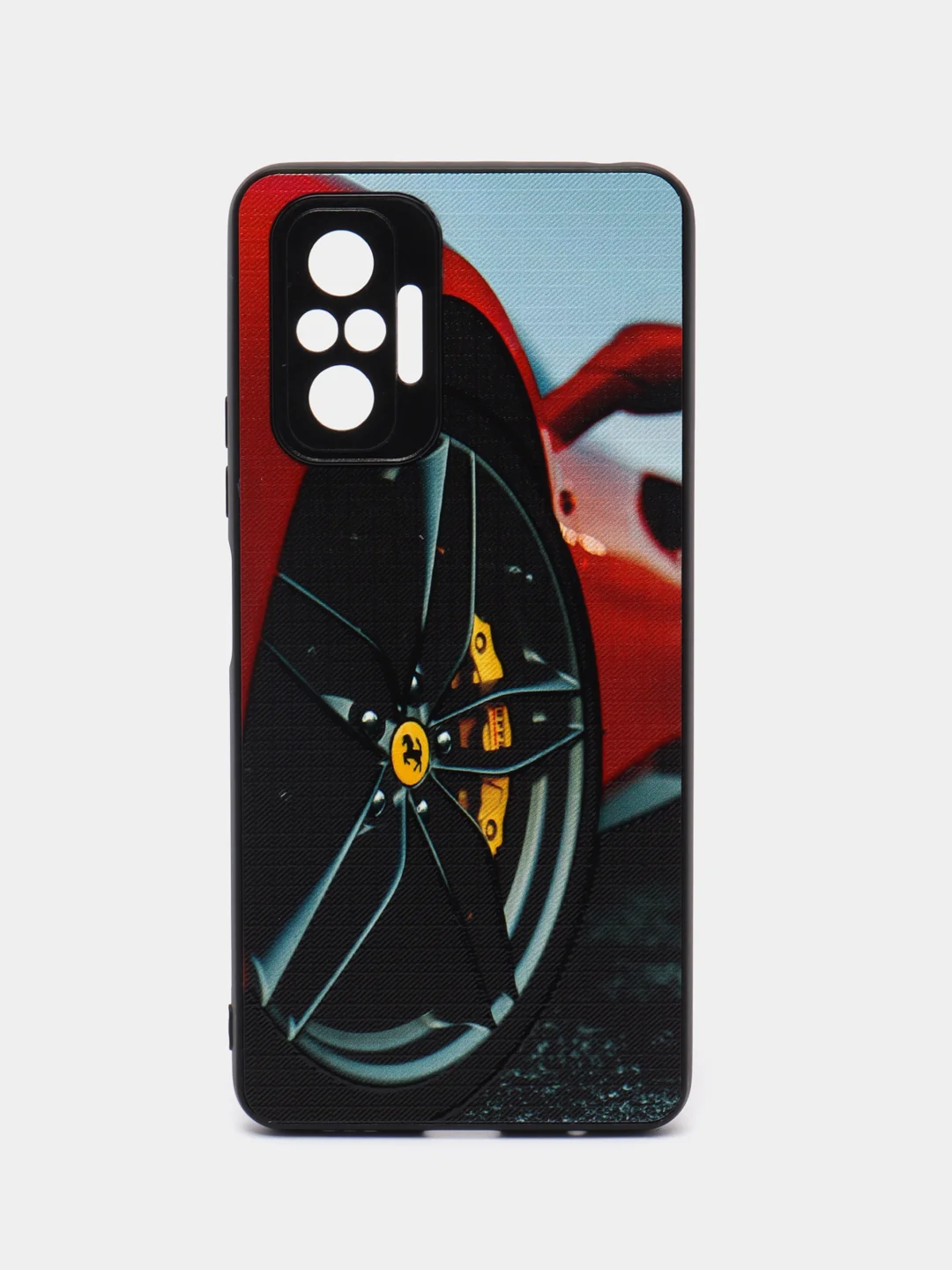 Красный чехол с рисунком на Xiaomi Redmi Note 10 Pro (Сяоми Редми Нот 10 Про)