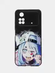 Сиреневый чехол с ярким рисунком/принтом на Xiaomi Poco M4 Pro 4G 6,43" (Сяоми Поко М4 Про 4G 6.43")