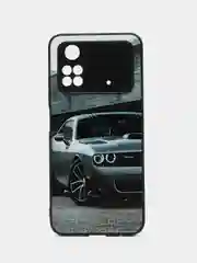 Серый металлик чехол с ярким рисунком/принтом на Xiaomi Poco M4 Pro 4G 6,43" (Сяоми Поко М4 Про 4G 6.43")