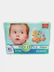 Подгузники Melitina для детей Classic размер XL 12-20 кг, 144 шт, 50-8405, памперсы детские