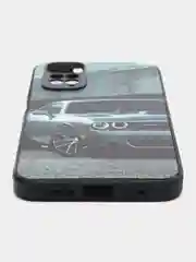 Серый металлик чехол с рисунком на Xiaomi Redmi Note 11 4G и Redmi Note 11S 4G (Редми Нот 11 и  Нот 11с)