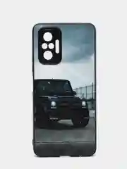Тёмно-коричневый чехол с рисунком на Xiaomi Redmi Note 10 Pro (Сяоми Редми Нот 10 Про)