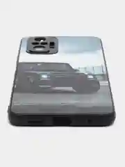 Тёмно-коричневый чехол с рисунком на Xiaomi Redmi Note 10 Pro (Сяоми Редми Нот 10 Про)