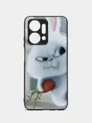 Белый чехол с рисунком на Honor X7a (Хонор Х7а)
