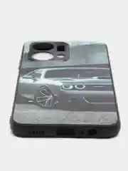 Серый металлик чехол с рисунком на Honor X7a (Хонор Х7а)