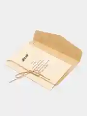 Открытка в крафт конверте
